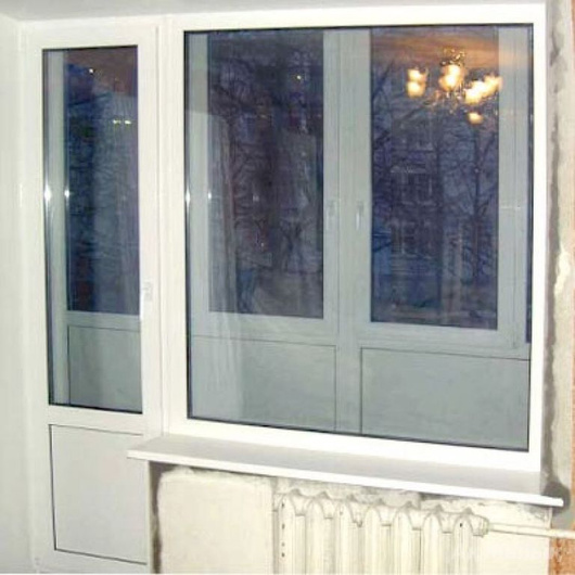 Окно rehau sib design 3 створчатое 3 камерное в панельный до.