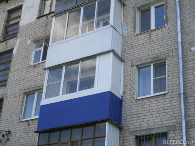 Пластиковый балконный блок grain lider (58mm) белый от 1000..