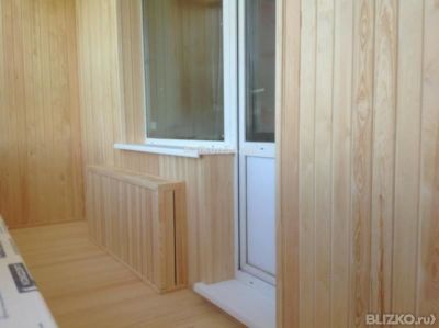 Утепление и обшивка балкона евровагонкой от компании гефест .