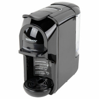 Кофемашина капсульная 3в1 для молотого кофе и капсул DOLCE GUSTO и NESPRESSO, SONNEN CM510, 1450 Вт, объем 0,6 л, 456336