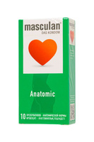 ПРЕЗЕРВАТИВЫ MASCULAN ANATOMIC, АНАТОМИЧЕСКОЙ ФОРМЫ, 5,3 СМ, 18,5 СМ Masculan