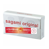 ПРЕЗЕРВАТИВЫ SAGAMI, ORIGINAL 0.02, ПОЛИУРЕТАН, УЛЬТРАТОНКИЕ, ГЛАДКИЕ, 19 СМ, 5,8 СМ, 6 ШТ.