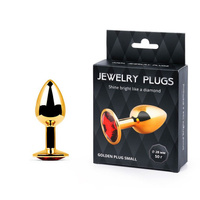 GOLDEN PLUG SMALL, цвет кристалла красный - L 7,2 см D 2,8 см - вес 50г