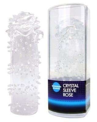 Насадка закрытая CRYSTAL SLEEVE ROSE в форме розы