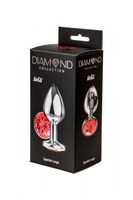 Анальная пробка Diamond Red Sparkle Large