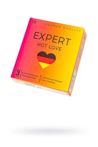 Презервативы EXPERT Hot Love Germany с разогревающим эффектом