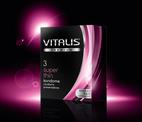 ПРЕЗЕРВАТИВЫ VITALIS PREMIUM SUPER THIN Vitalis