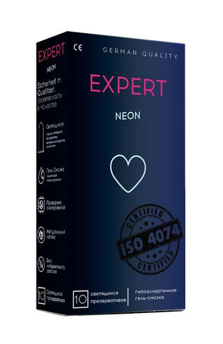 ПРЕЗЕРВАТИВЫ EXPERT NEON (СВЕТЯЩИЕСЯ)