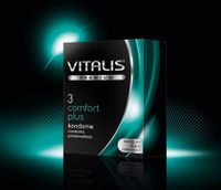 Презервативы Vitalis, premium, comfort plus, анатомические, 18 см, 5,3 см