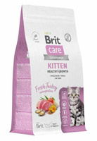 Сухой корм для котят и кормящих кошек Brit CARE 400 г, индейка, Cat Kitten Healthy Growth