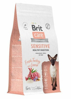 Сухой корм для кошек Brit CARE 1,5 кг, индейка и ягнёнок, Cat Sensirive Healthy Digestion