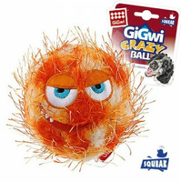 GiGwi Crazy Ball Мяч оранжевый с пищалкой диаметр 7 см игрушка для собак