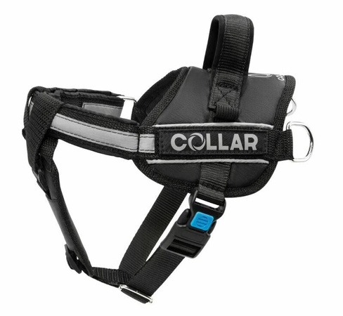 COLLAR Dog Extreme Police №2 чёрная 40-60см шлея