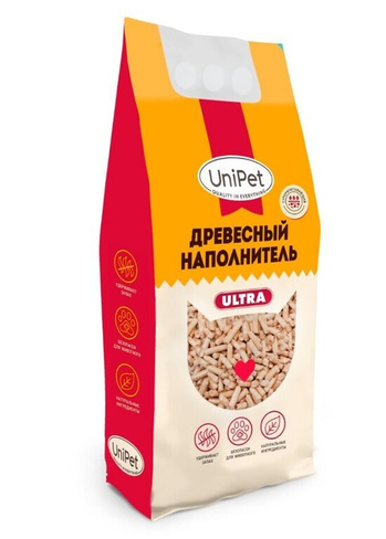 UniPet древесный наполнитель для кошачьих туалетов, 6 л