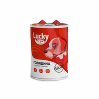 Lucky Bits говядина с клюквой и тыквой консервы для собак 400 г