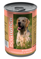 DOG LUNCH (Дог ланч) Ягненок с потрошками и рисом в желе консервы для собак 410 г Dog Lunch