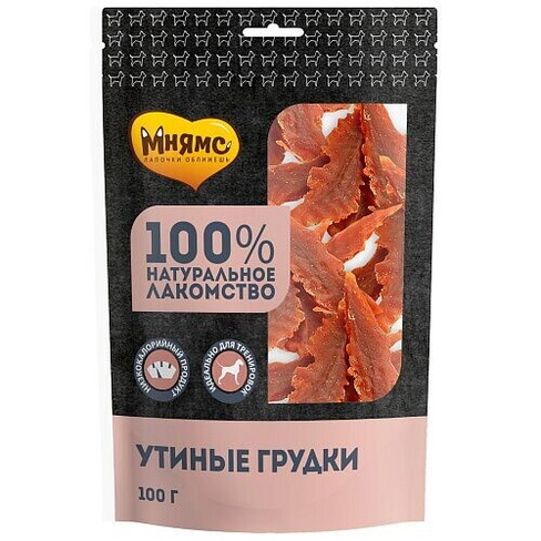 Лакомство для собак Мнямс 50 г, Грудки утиные