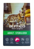 Mr.Buffalo сухой корм для стер. кошек лосось, 0,4 кг Mr. Buffalo