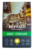 Mr.Buffalo сухой корм для стер. кошек с курицей, 0,4 кг Mr. Buffalo