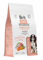 Сухой корм для собак Brit CARE 3 кг, Морская рыба и Индейка, Dog Adult Sensitive Metabolic