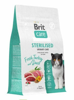 Сухой корм для стерилизованных кошек Brit CARE 400 г, Индейка и Утка, Cat Sterilized Urinary