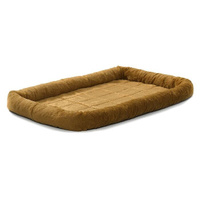 Лежанка MidWest Pet Bed для собак и кошек меховая 61х46 см, коричневая