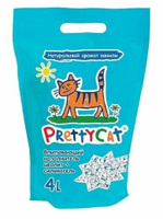 PrettyCat глиняный впитывающий наполнитель с део-кристаллами 4 л