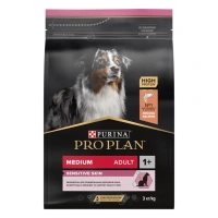 ProPlan Sensitive Skin Сухой корм для взрослых собак средних пород с чувствительной кожей, с высоким содержанием лосося,