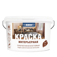 Краска интерьерная влагостойкая Proremontt Супер белая Л-С 14 кг 44 шт/пал