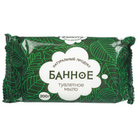 Мыло туалетное 200г "Банное" (АГРОПРОМ-ЮГ), натуральное, ш/к 71438, 486786