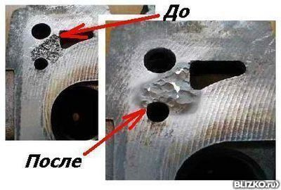 Пример ремонта трещин блока двигателя на заводе КТсервис