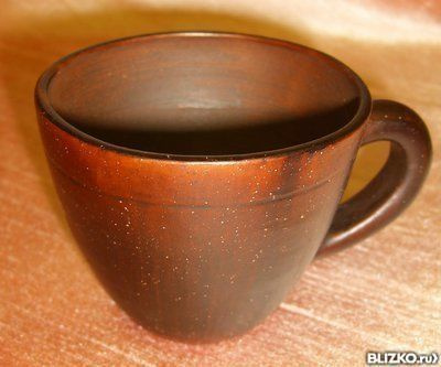 Чашка для кофе 0,1л глиняная