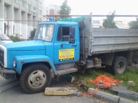 Вывоз мусора на ГАЗ 3309 самосвал (зилок, газик)