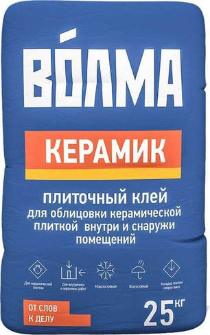 Плиточный клей ВОЛМА Керамик, 25кг