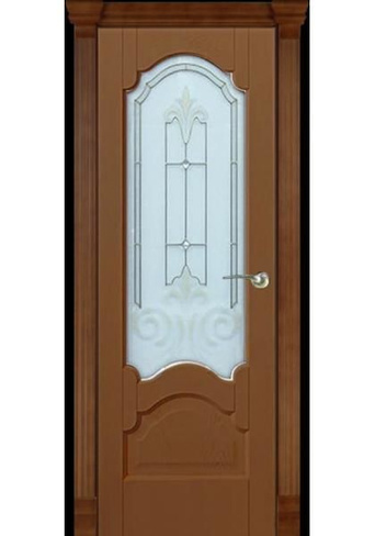 Дверь межномнатная Надежда со стеклом "Гамма-1" шпон анегри тон-2