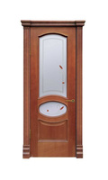 Дверь межкомнатная Алина-6 шпон анегри тон-1 ДО со стеклом "Сабадель"