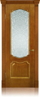 Дверь межкомнатная Анкона шпон анегри тон-2 ДО со стеклом "Бовари"