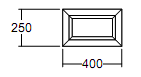 Окно глухое Veka WHS-60 250х400 с подрамником