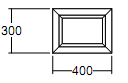 Окно глухое Veka Softline 300х400 с подрамником