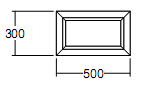 Окно глухое Veka WHS-60 300х500 с подрамником