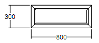 Окно глухое Veka Softline 300х800 с подрамником