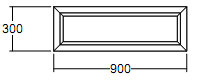 Окно глухое Veka WHS-60 300х900 с подрамником