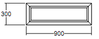 Окно глухое Veka Softline 300х900 с подрамником