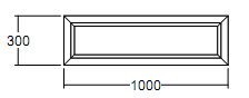 Окно глухое Veka Softline 300х1000 с подрамником