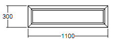 Окно глухое Veka WHS-60 300х1100 с подрамником