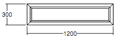Окно глухое Veka Softline 300х1200 с подрамником