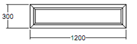 Окно глухое Veka WHS-60 300х1200 с подрамником