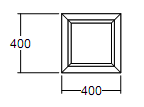 Окно глухое Veka Softline 400х400 с подрамником