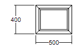 Окно глухое Veka Softline 400х500 с подрамником