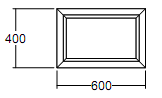 Окно глухое Veka Softline 400х600 с подрамником